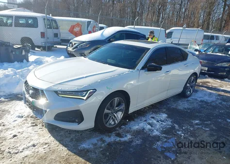2021 Acura Tlx Advance Package из США, поврежденный, VIN 19UUB5F67MA002950